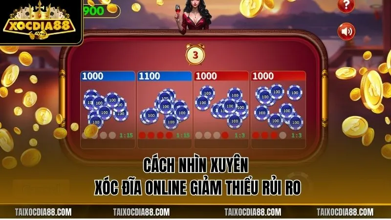 Cách nhìn xuyên xóc đĩa online giảm thiểu rủi ro