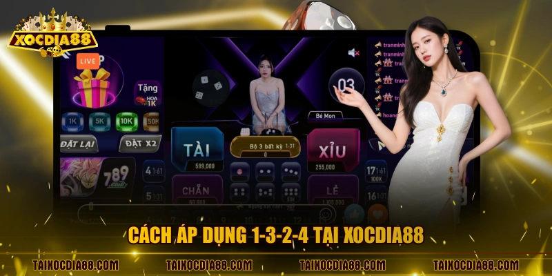 Cách áp dụng 1-3-2-4 tại XocDia88